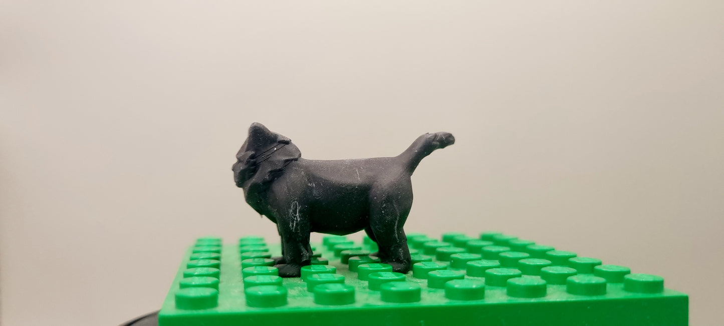 Building toy custom 3D printed wizarding world classic cat!