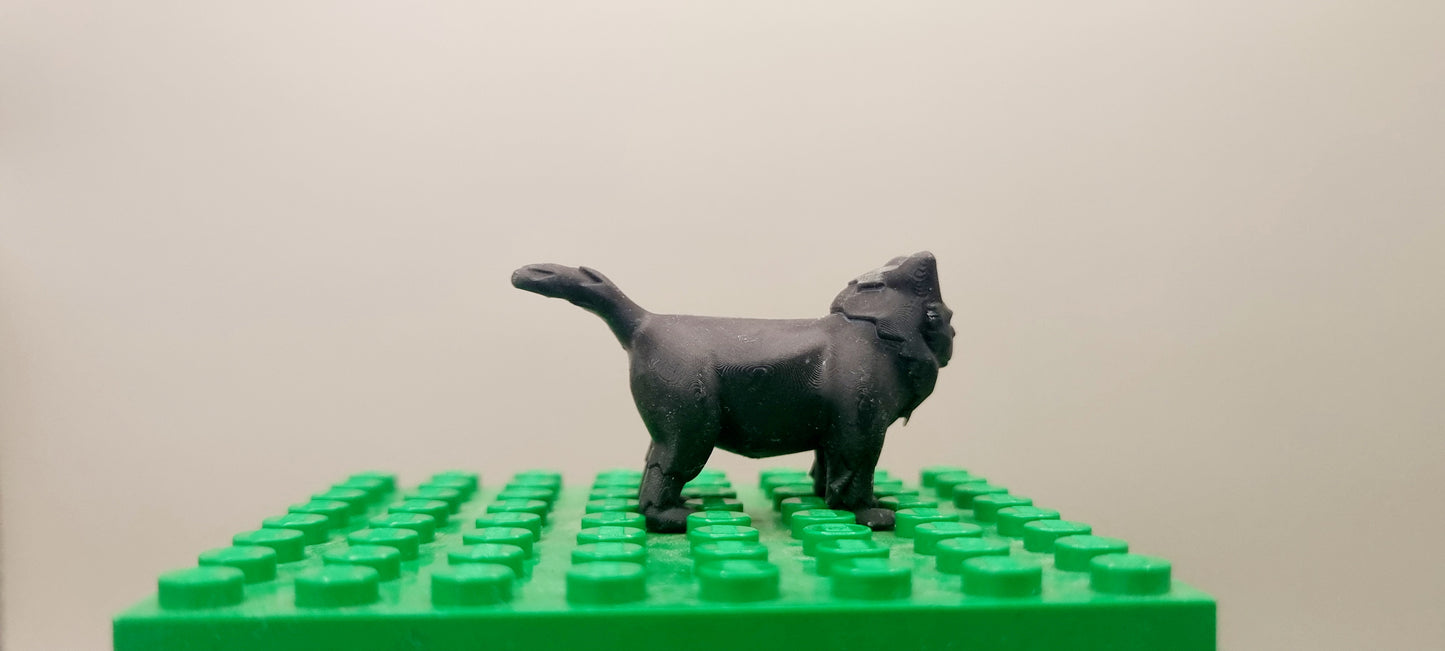 Building toy custom 3D printed wizarding world classic cat!