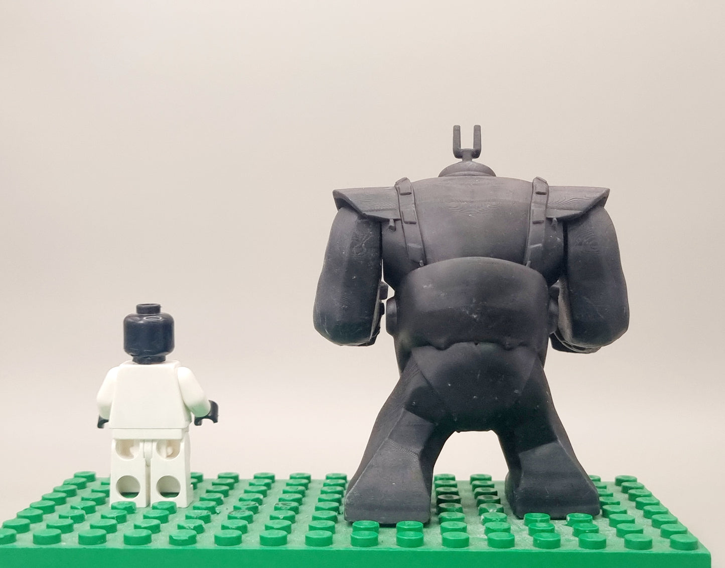 Building toy custom 3D printed tortoise brain enemy big figure!