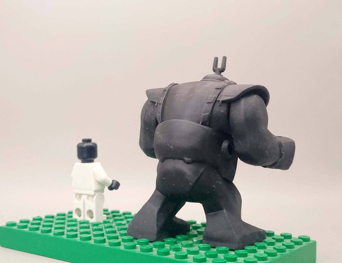 Building toy custom 3D printed tortoise brain enemy big figure!