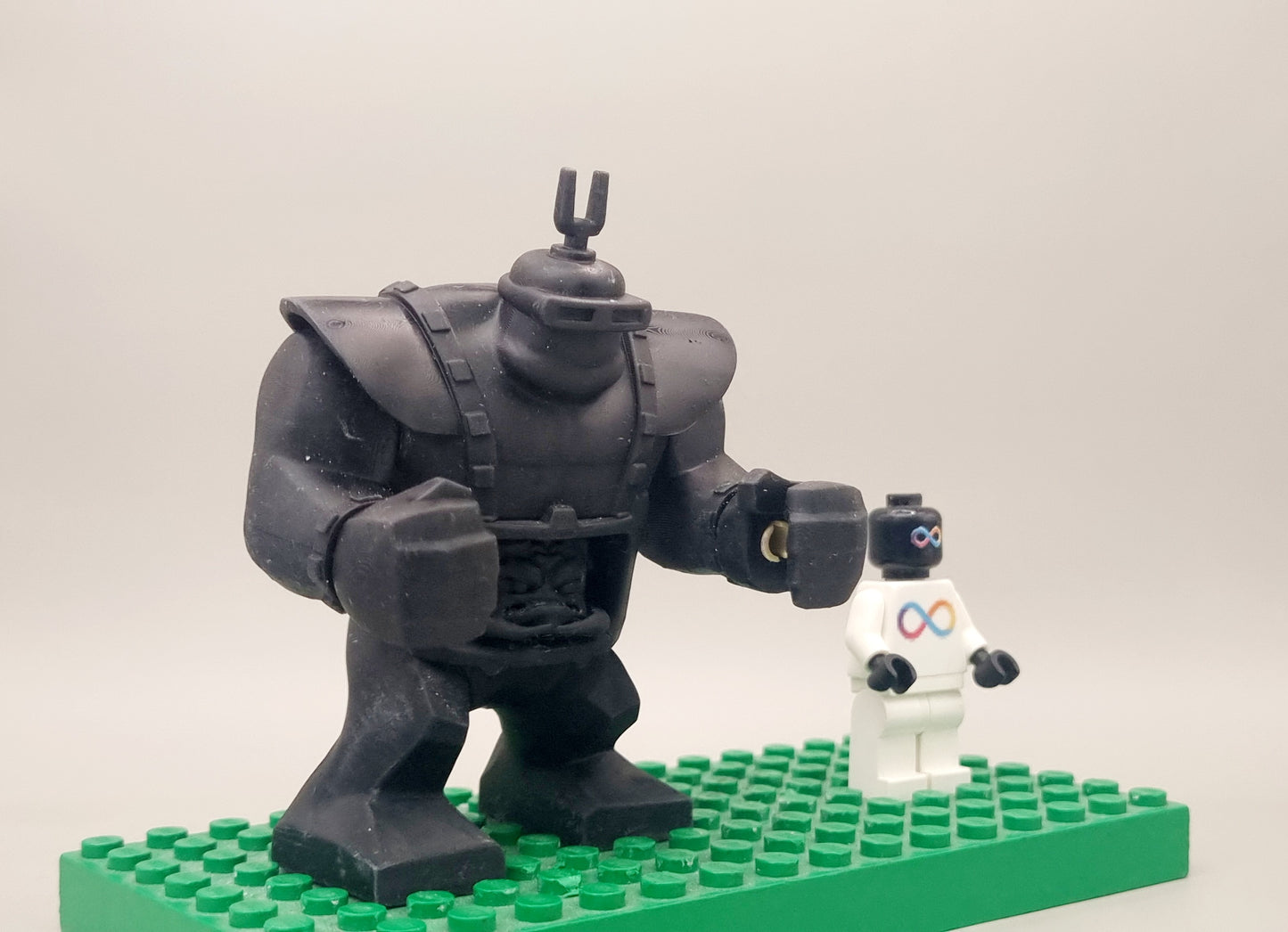 Building toy custom 3D printed tortoise brain enemy big figure!