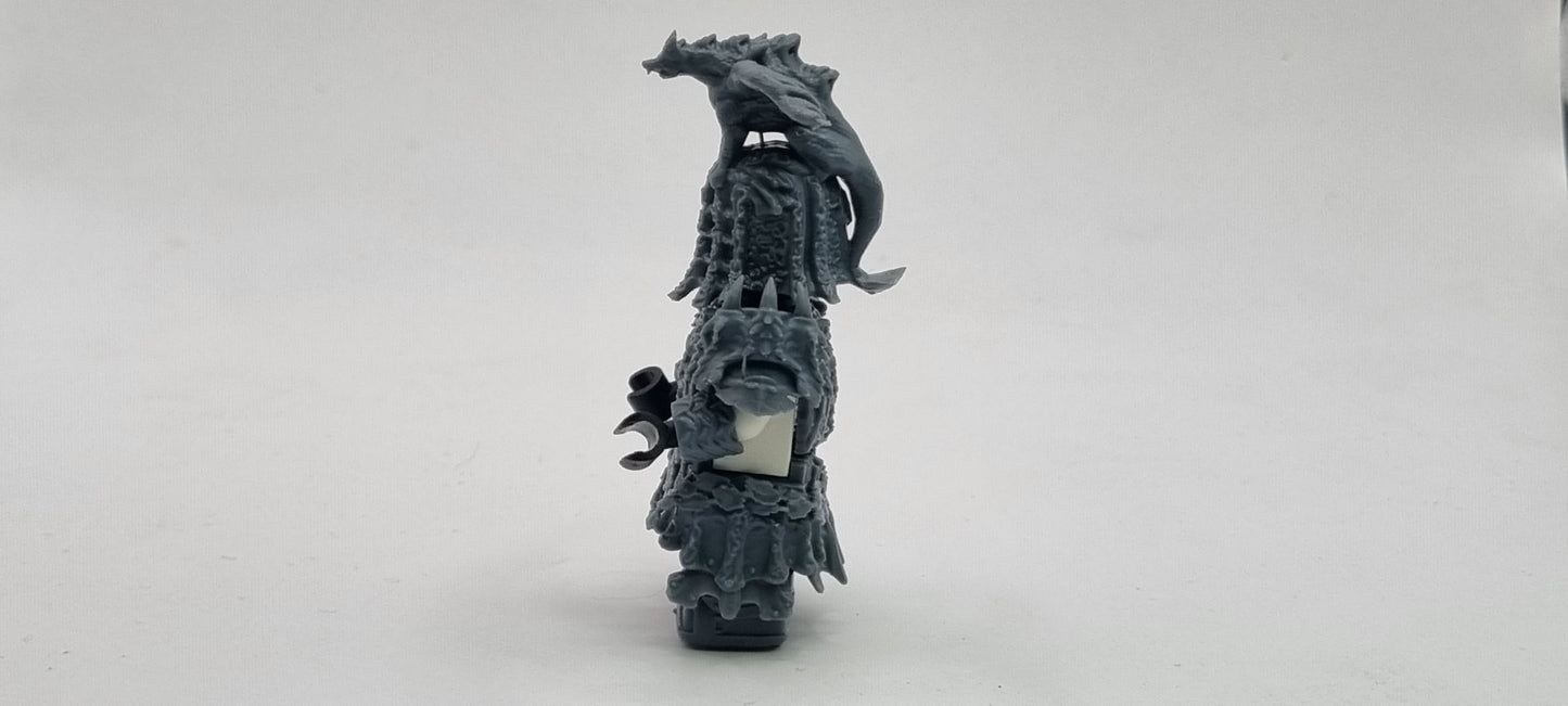 Building toy custom 3D printed tree lord defending a castle!