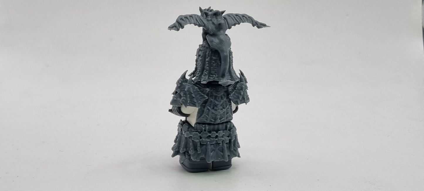 Building toy custom 3D printed tree lord defending a castle!