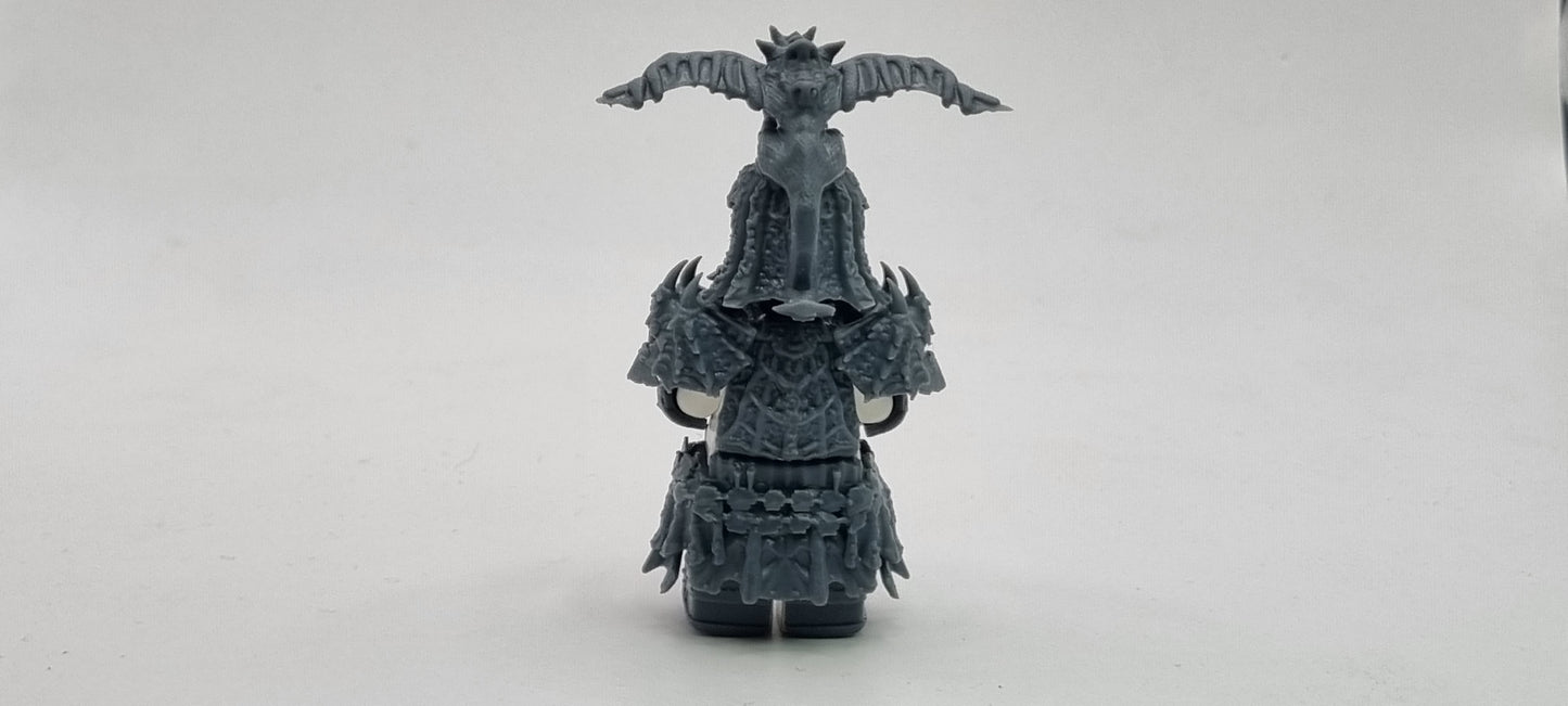 Building toy custom 3D printed tree lord defending a castle!