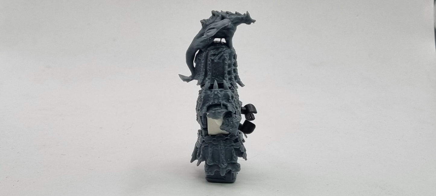 Building toy custom 3D printed tree lord defending a castle!