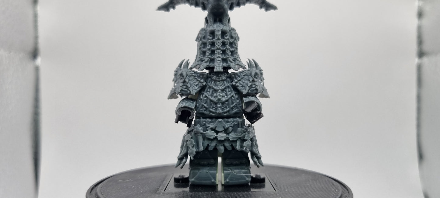 Building toy custom 3D printed tree lord defending a castle!