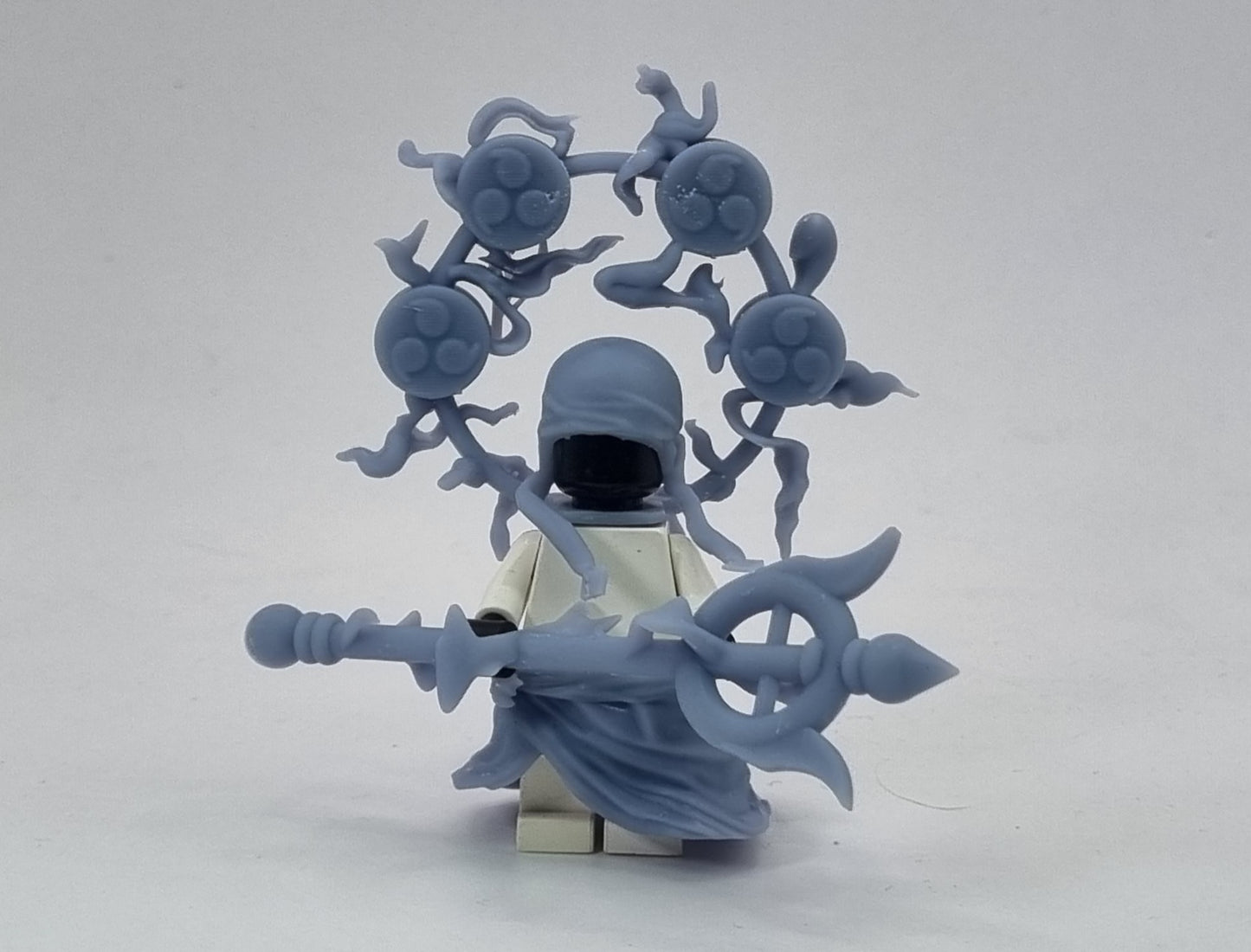 Building toy custom 3D printed pirate on a cloud with the power of thunder!