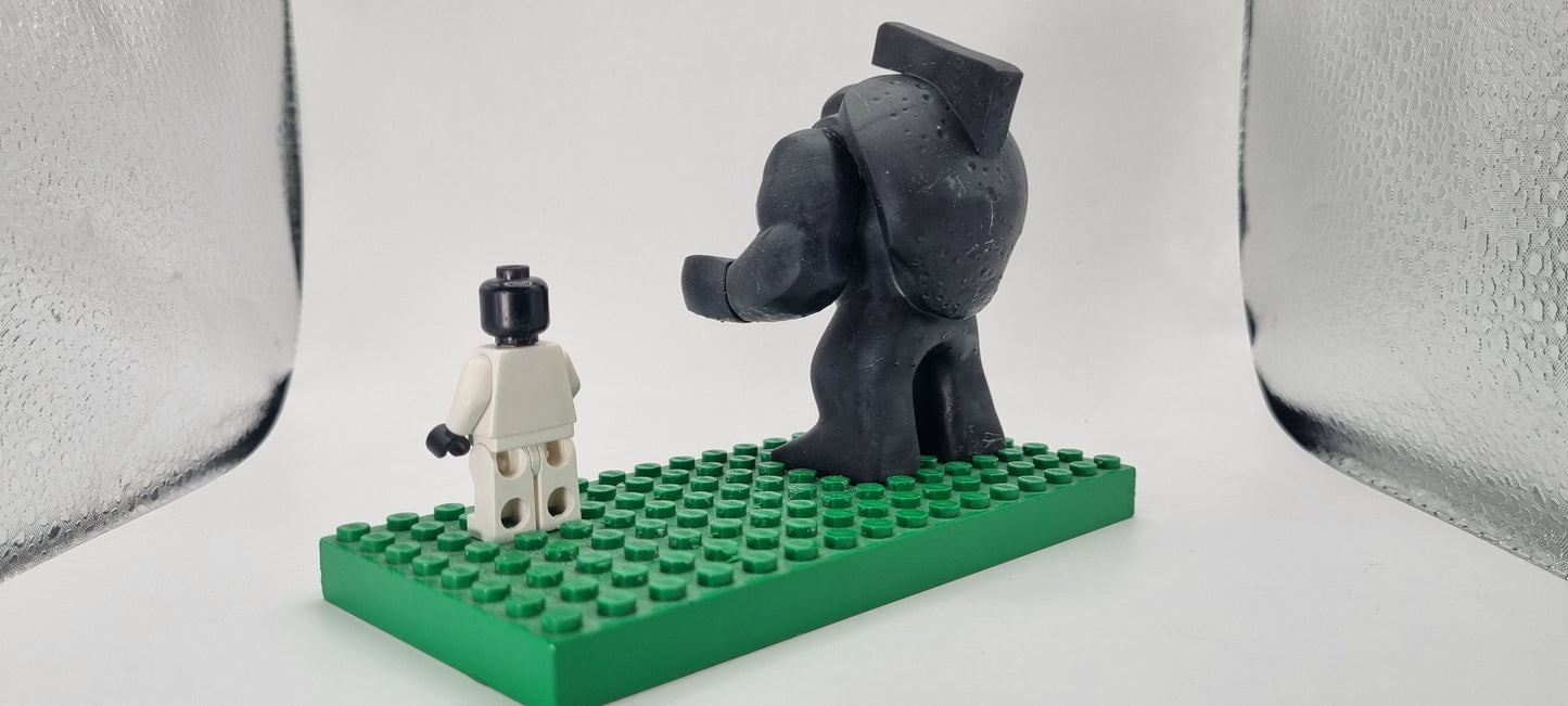 Building toy custom 3D printed super hero big crap!