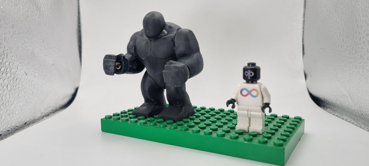 Building toy custom 3D printed blank big figure!