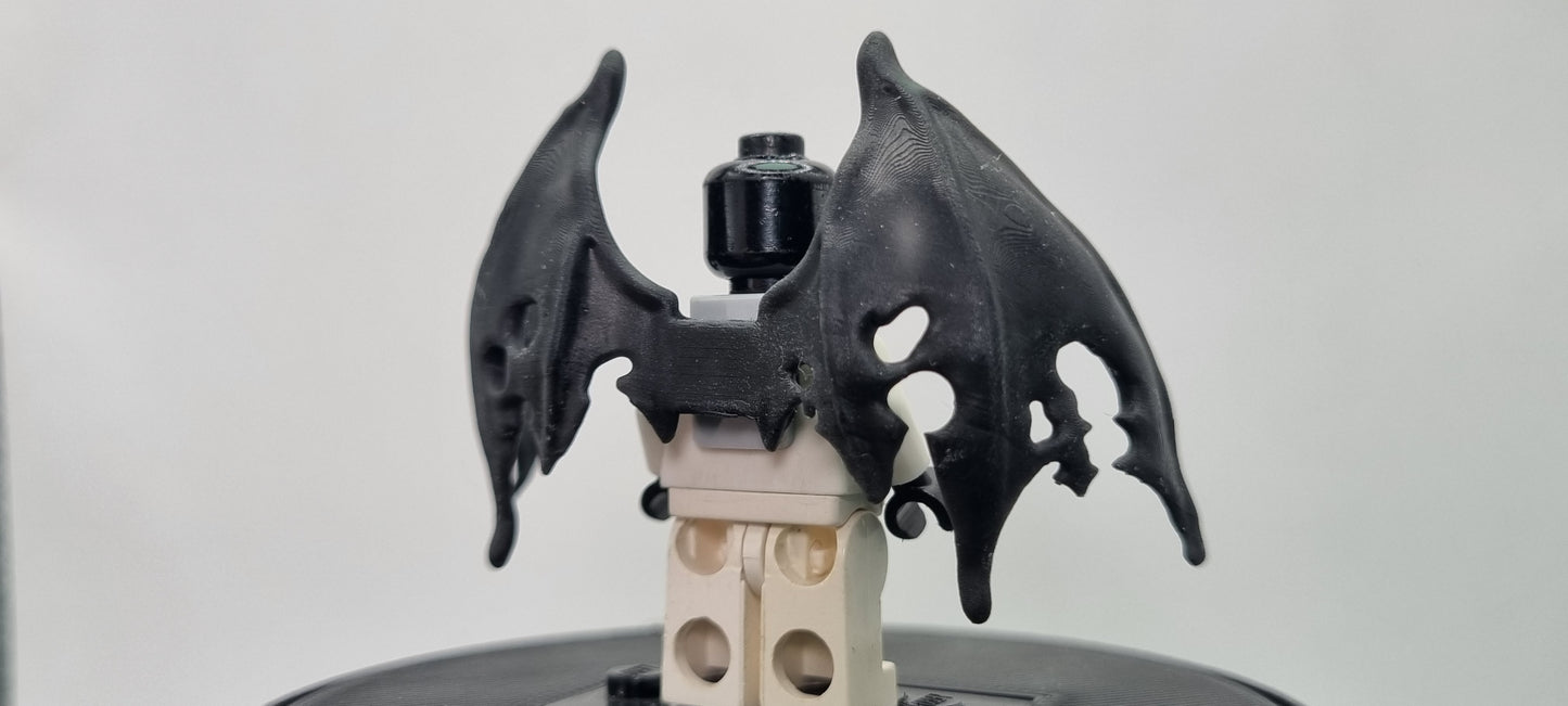 Building toy custom 3D printed devil wings!