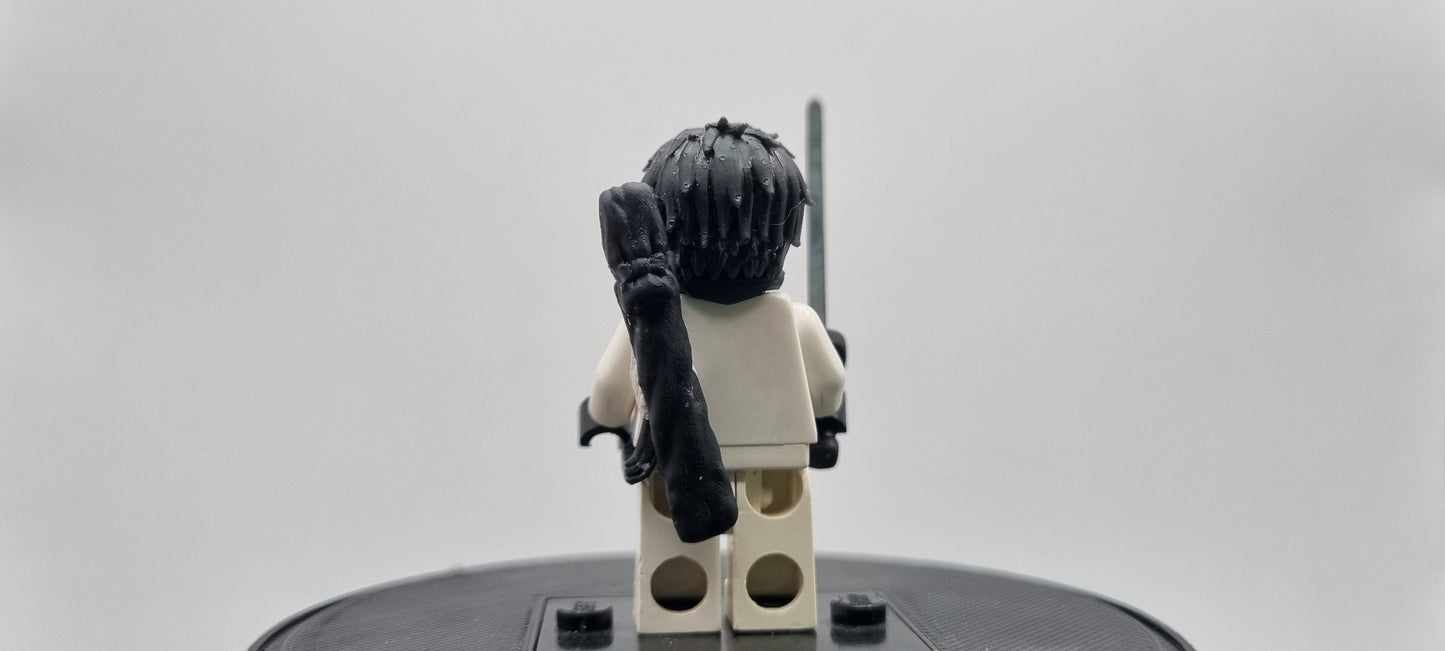 Building toy custom 3D printed ninja sorcerer with a sword!
