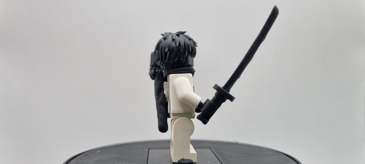 Building toy custom 3D printed ninja sorcerer with a sword!