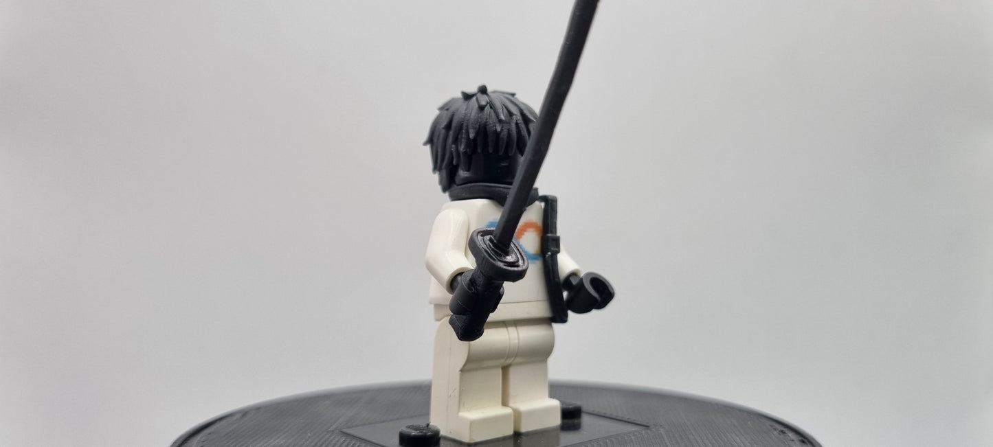 Building toy custom 3D printed ninja sorcerer with a sword!