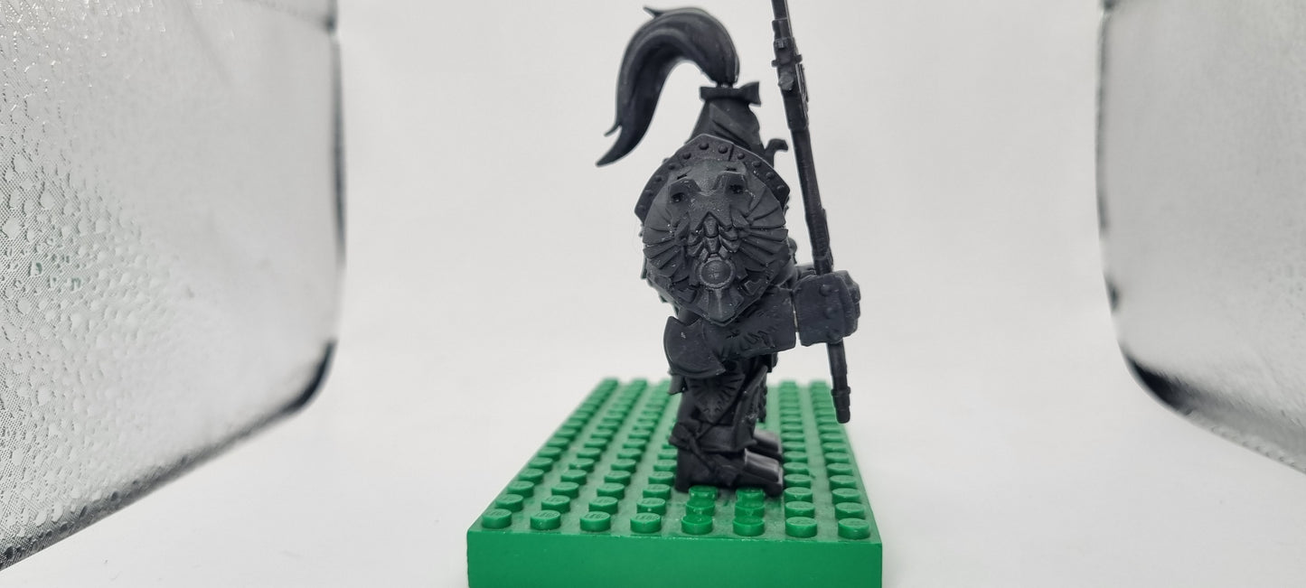 Building toy custom 3D printed space warrior kings royal golden army soldier bigfig!