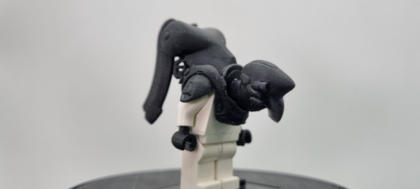 Building toy custom 3D printed fight for disc small aliens pack 2