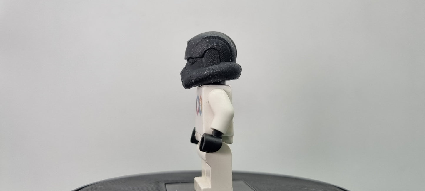 Building toy custom 3D printed galaxy wars snow clone commander helmet!
