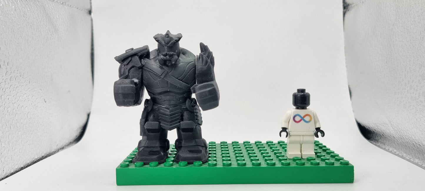 Building toy custom 3D printed super hero one of the order members bigfig!