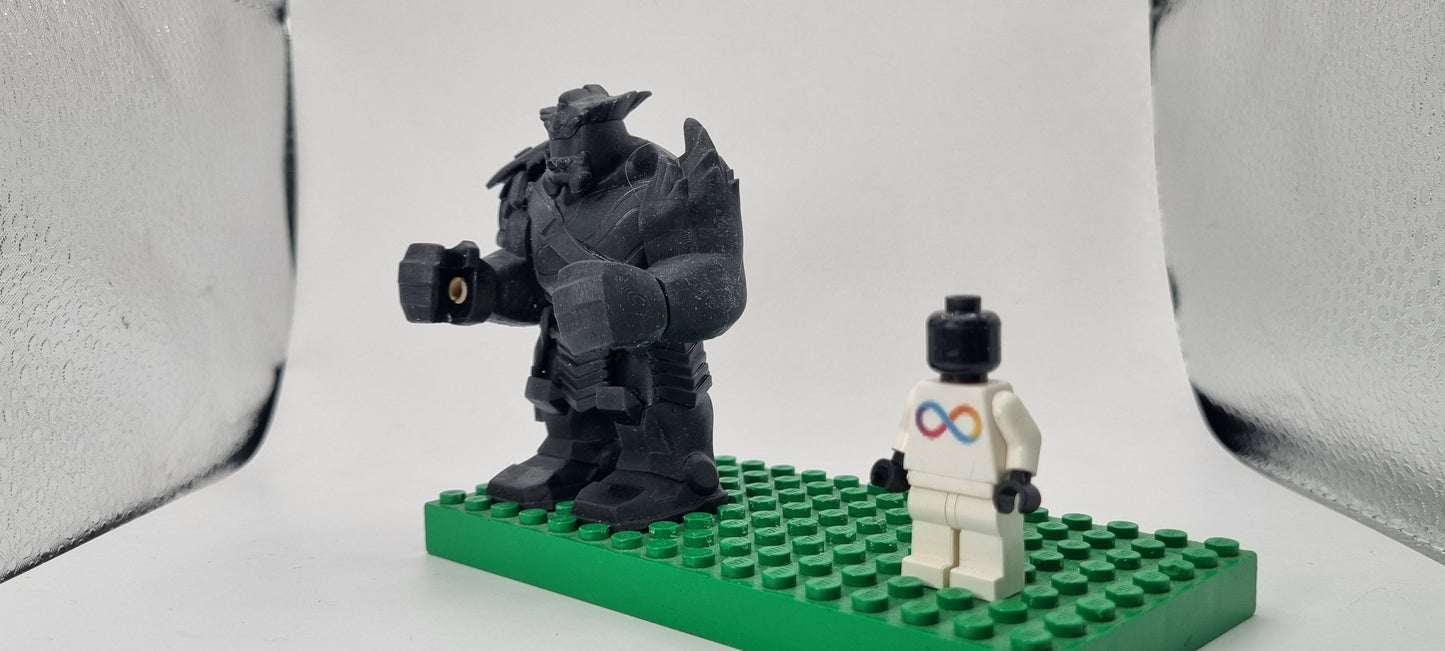 Building toy custom 3D printed super hero one of the order members bigfig!
