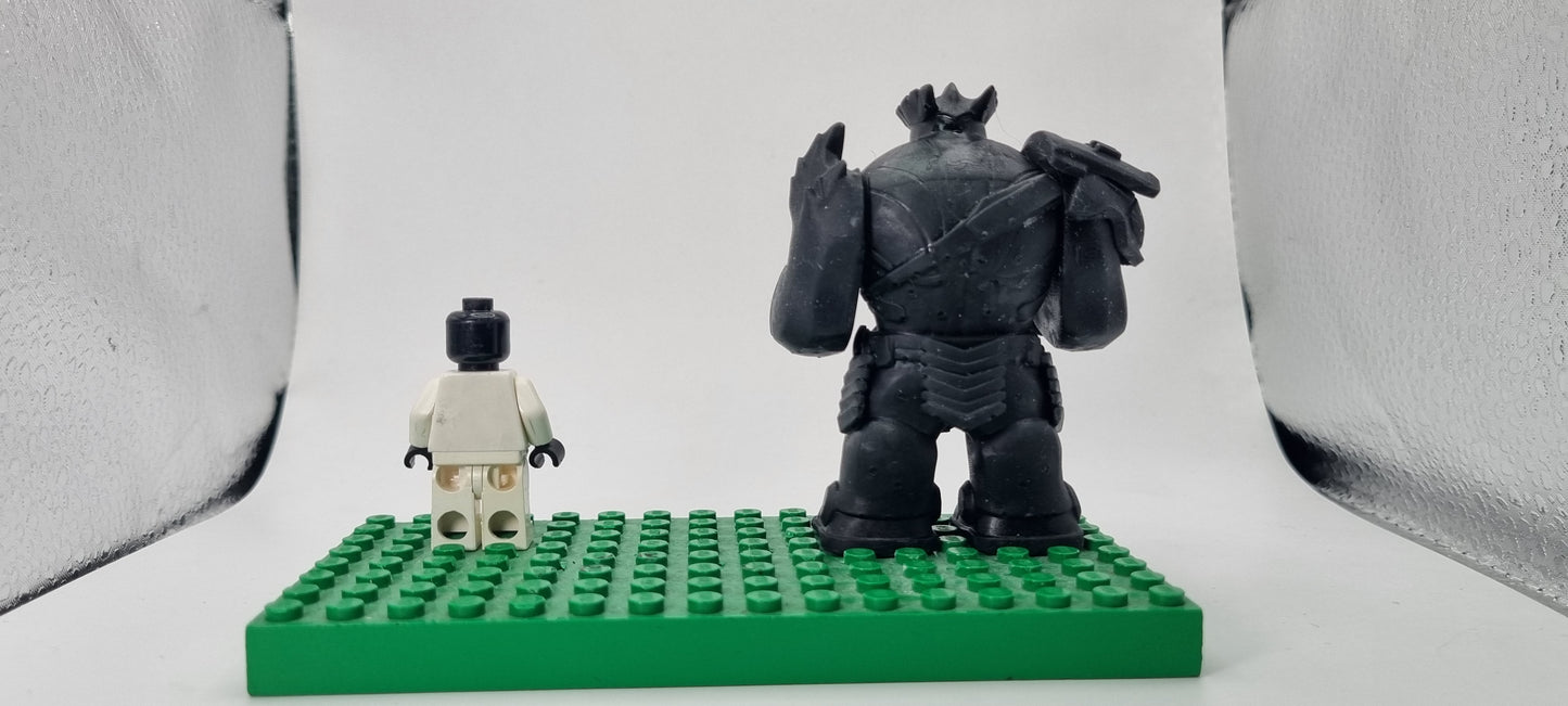 Building toy custom 3D printed super hero one of the order members bigfig!