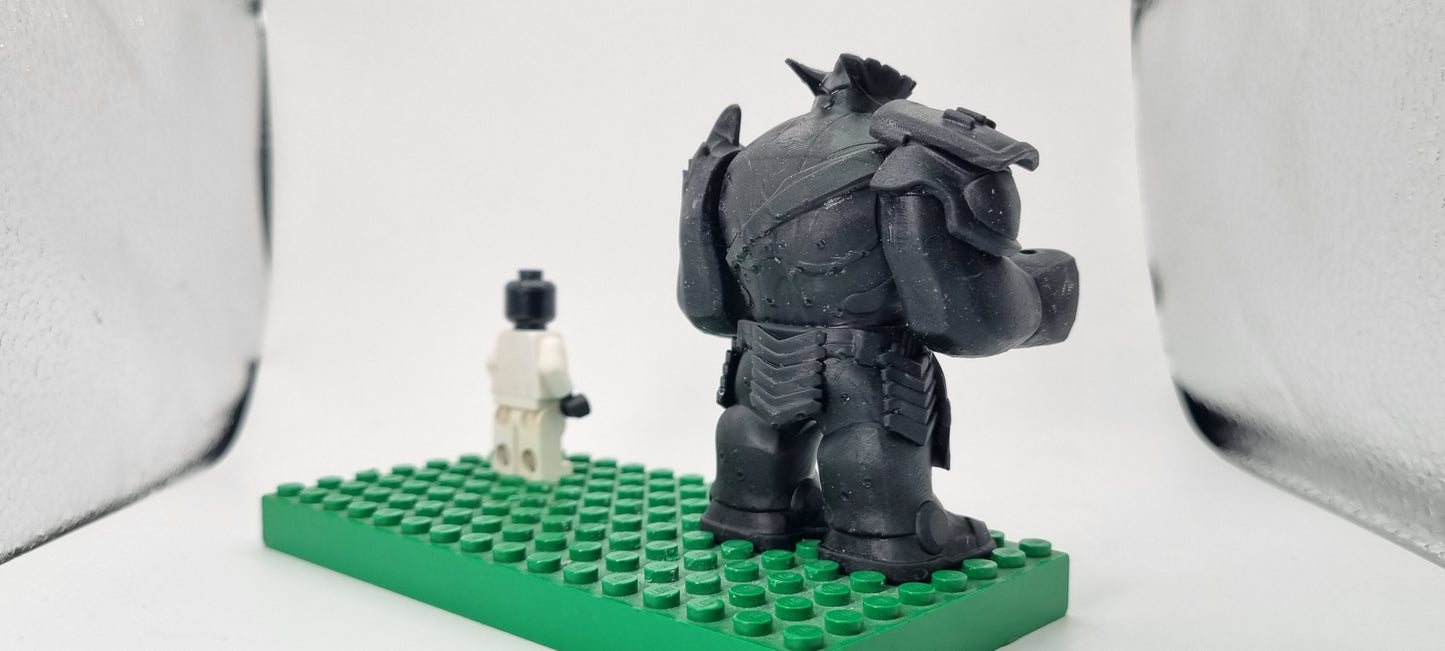 Building toy custom 3D printed super hero one of the order members bigfig!