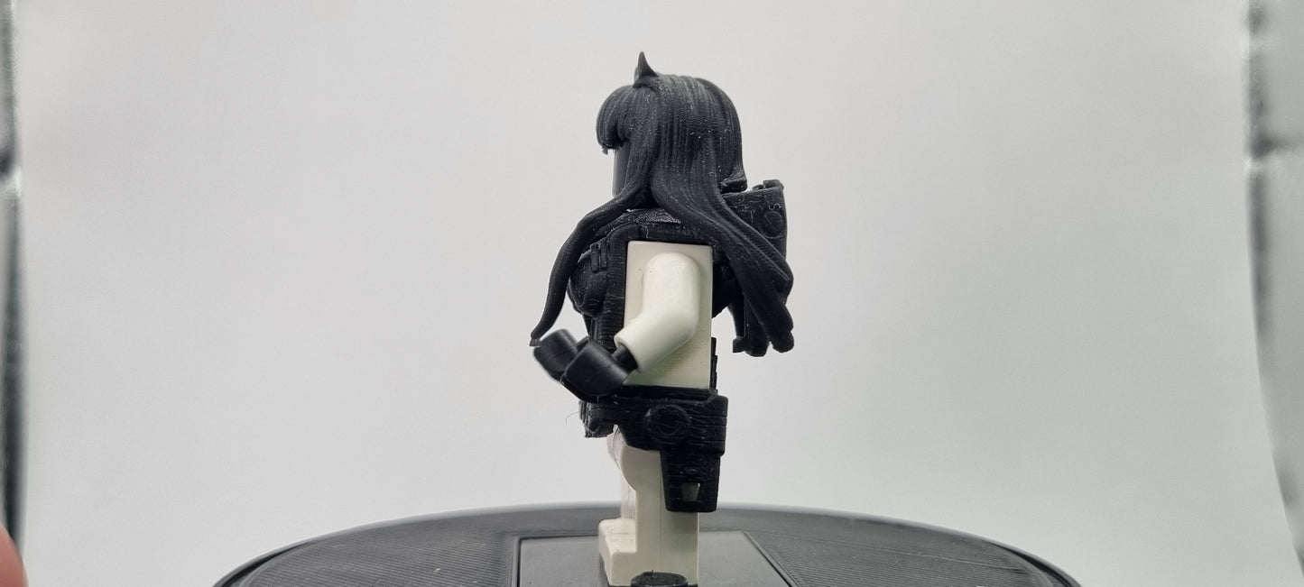Building toy custom 3D printed jetpack girl!