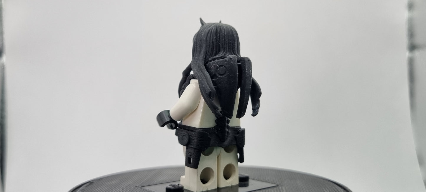 Building toy custom 3D printed jetpack girl!