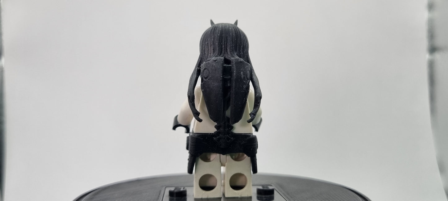 Building toy custom 3D printed jetpack girl!