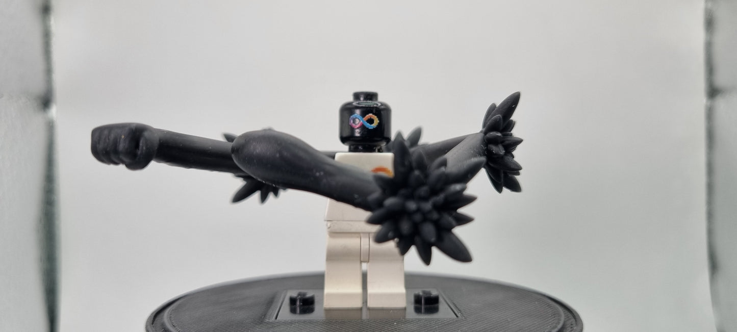 Building toy custom 3D printed rubber pirate bouncing arm!