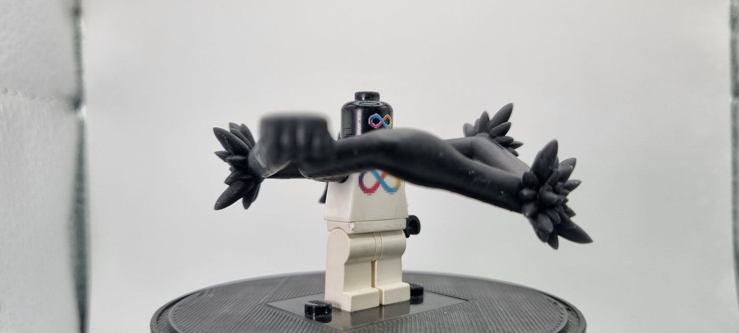 Building toy custom 3D printed rubber pirate bouncing arm!