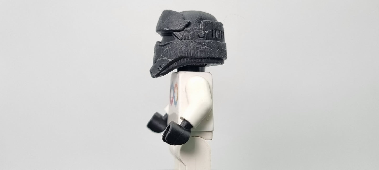 Building toy custom 3D printed galaxy wars beach helmet!