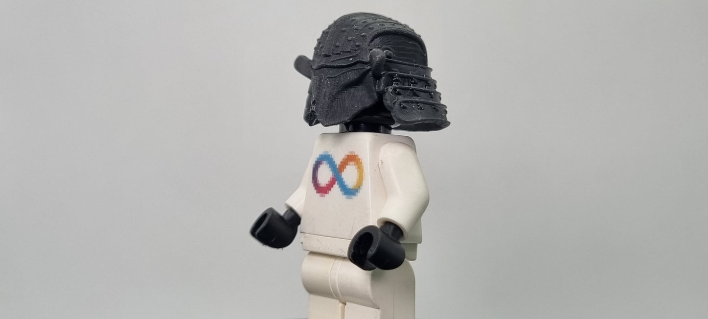 Building toy custom 3D printed galaxy wars ronin bucket helmet!