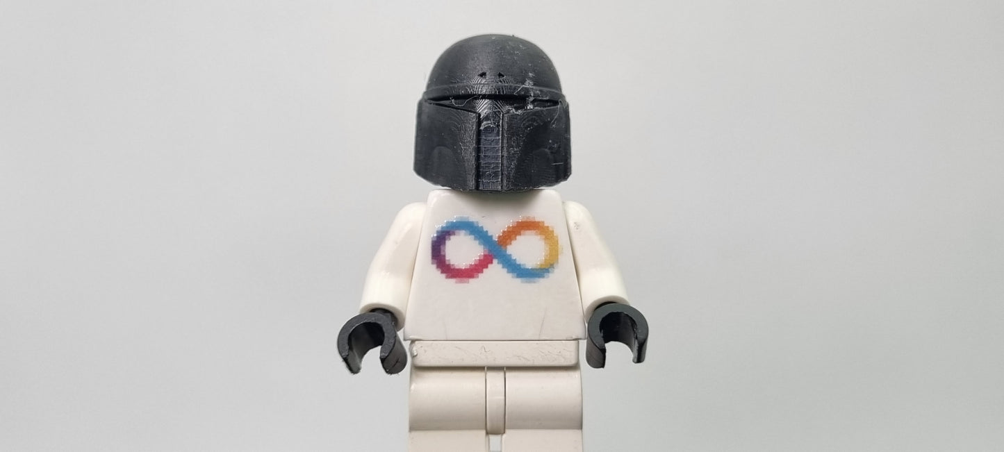 Building toy custom 3D printed galaxy wars normal bucket helmet!