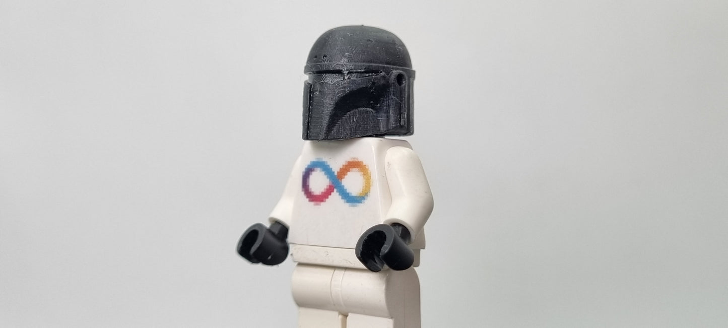 Building toy custom 3D printed galaxy wars normal bucket helmet!