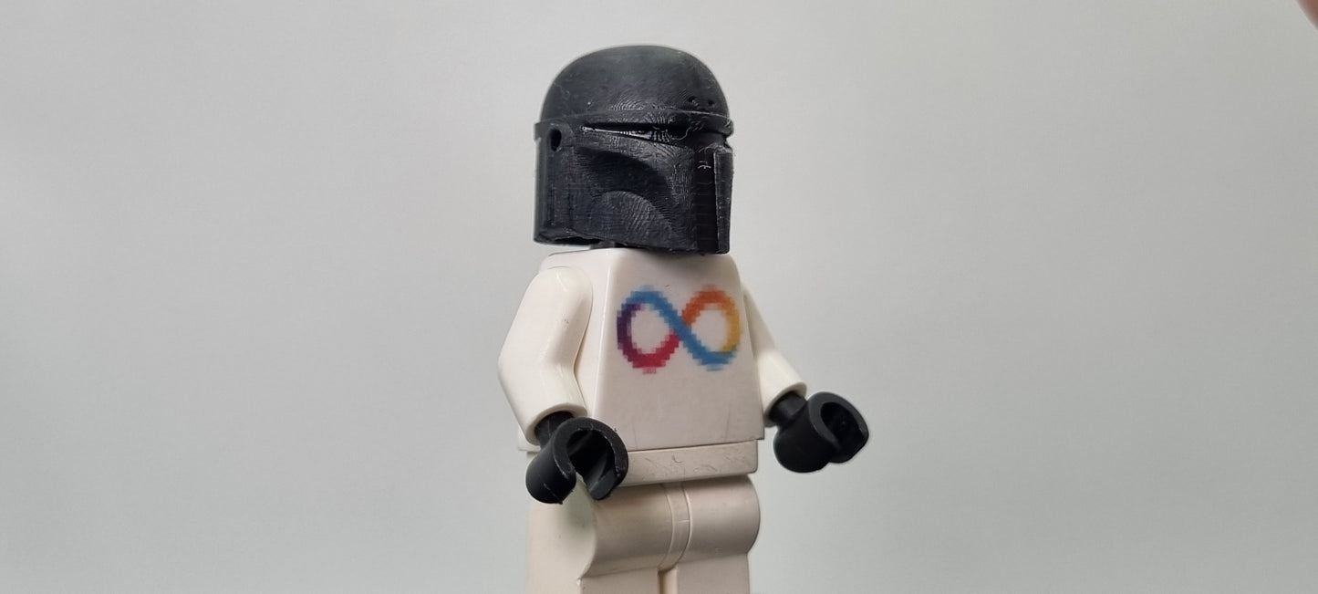 Building toy custom 3D printed galaxy wars normal bucket helmet!