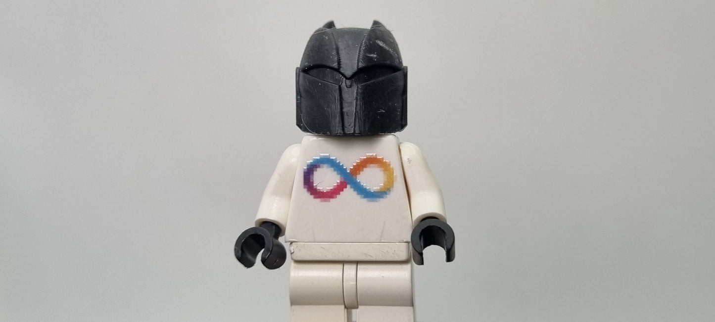 Building toy custom 3D printed galaxy wars owl bucket helmet!