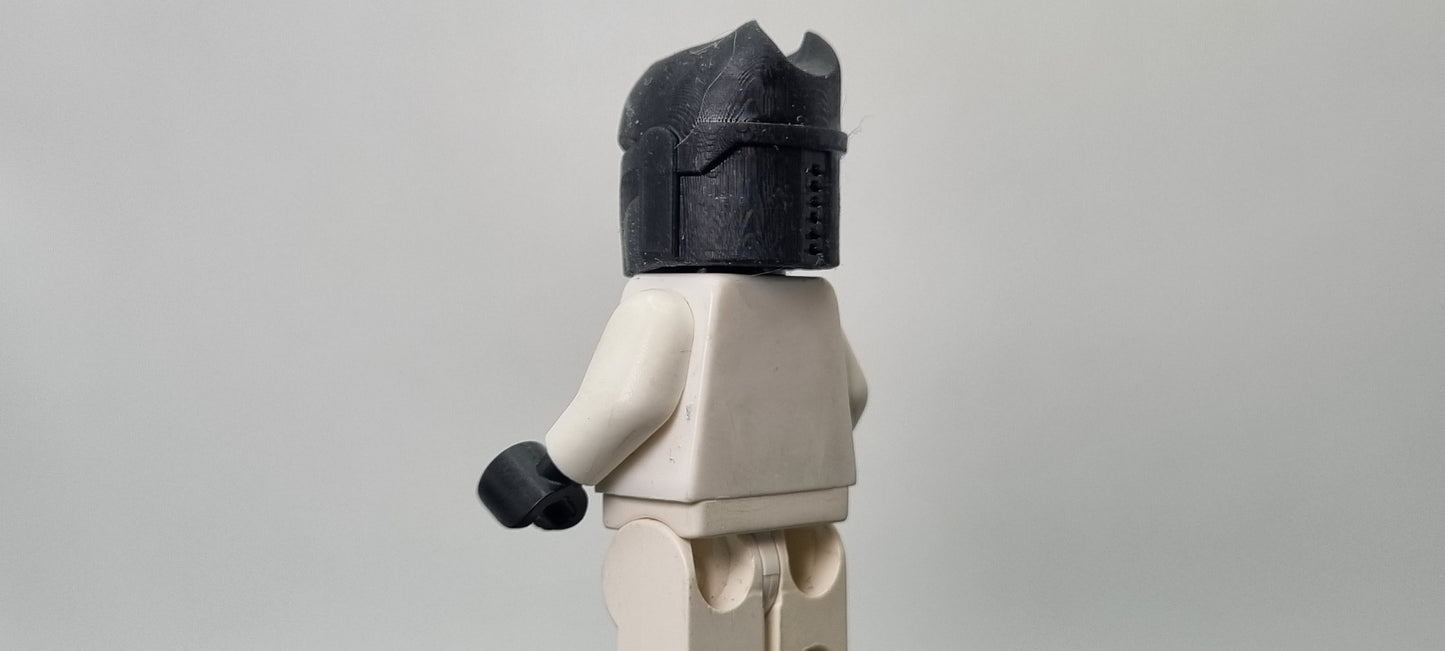 Building toy custom 3D printed galaxy wars owl bucket helmet!