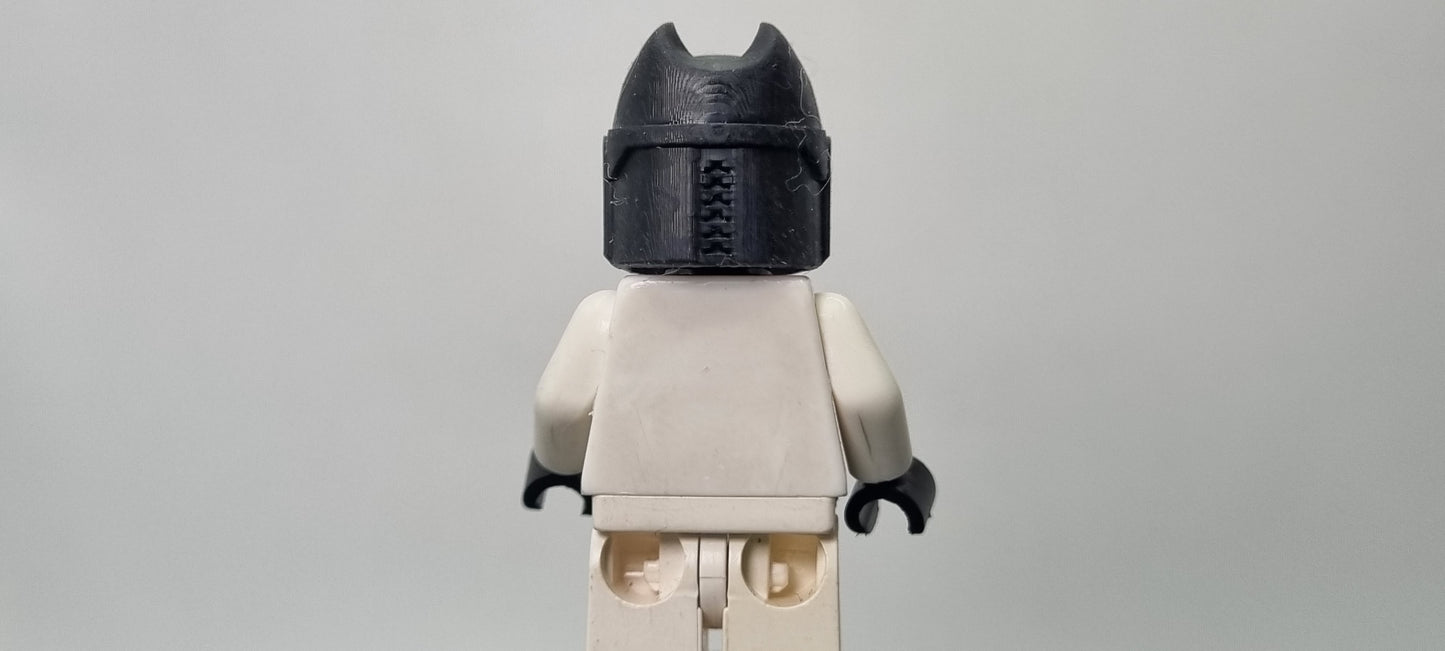 Building toy custom 3D printed galaxy wars owl bucket helmet!