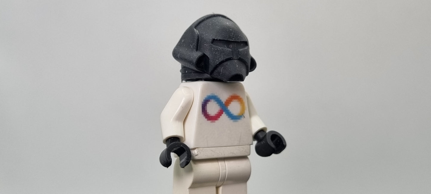 Building toy custom 3D printed galaxy wars classic good side helmet!