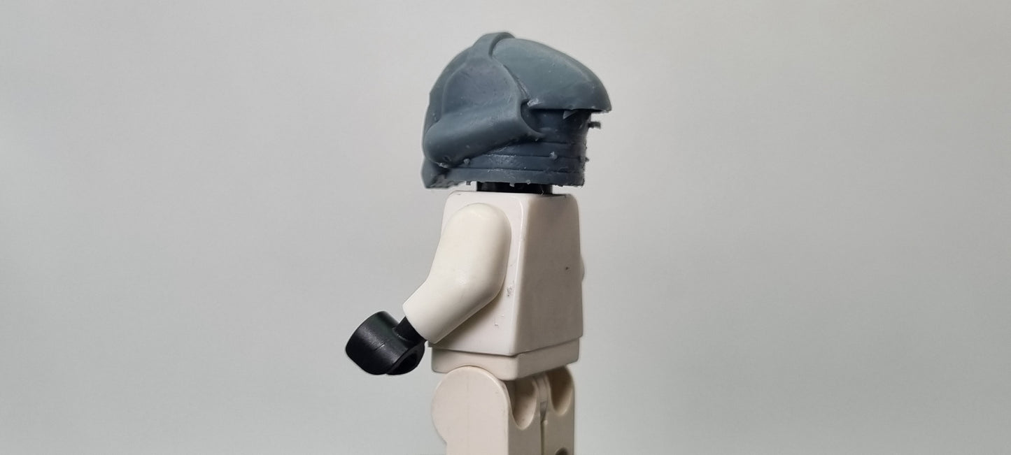 Building toy custom 3D printed galaxy wars classic good side helmet! Printed in high resolution 12k!