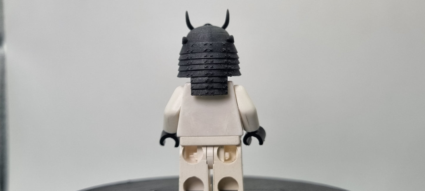Building toy custom 3D printed galaxy wars samurai bucket helmet!