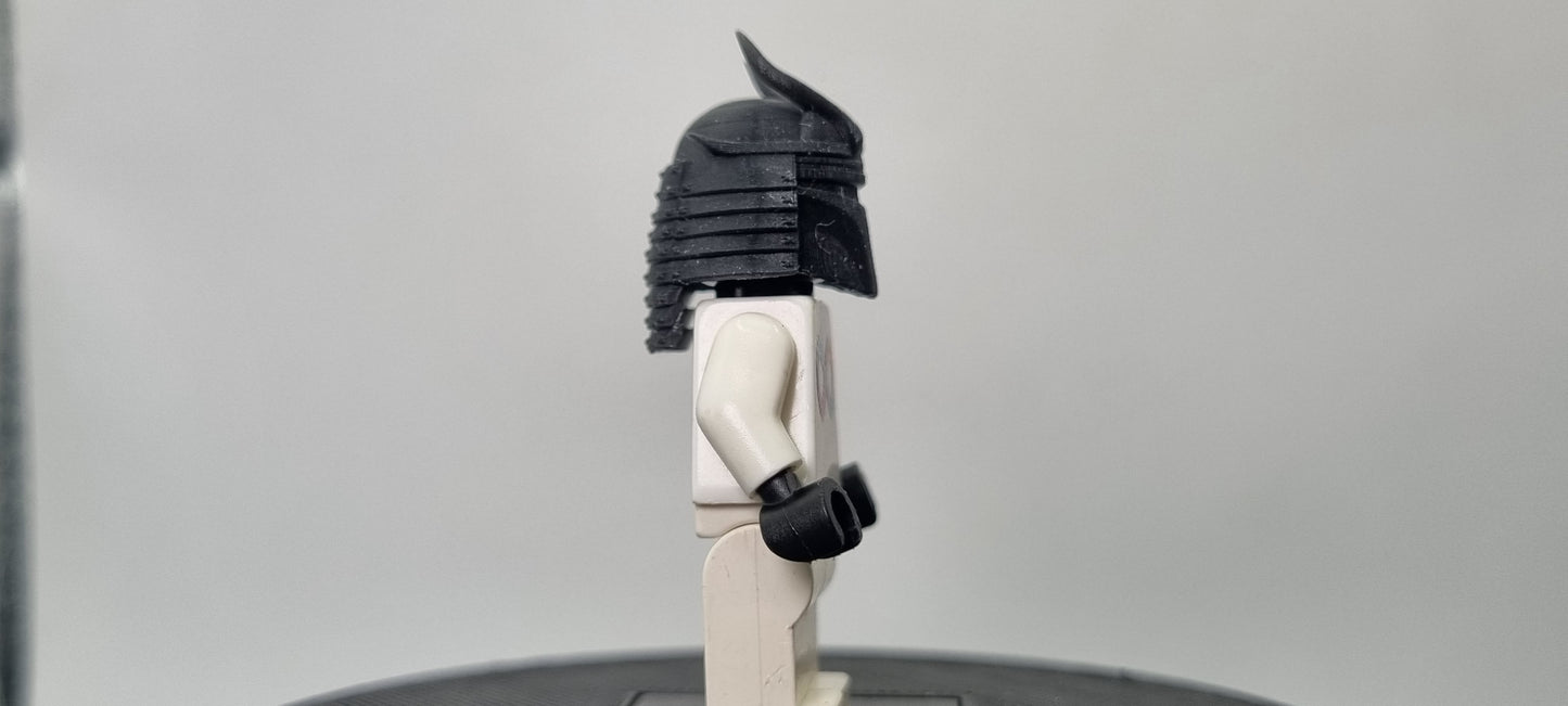 Building toy custom 3D printed galaxy wars samurai bucket helmet!
