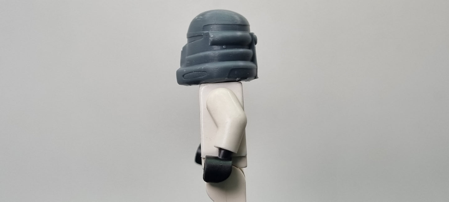 Building toy custom 3D printed galaxy wars air trooper helmet! Printed in high resolution 12k!
