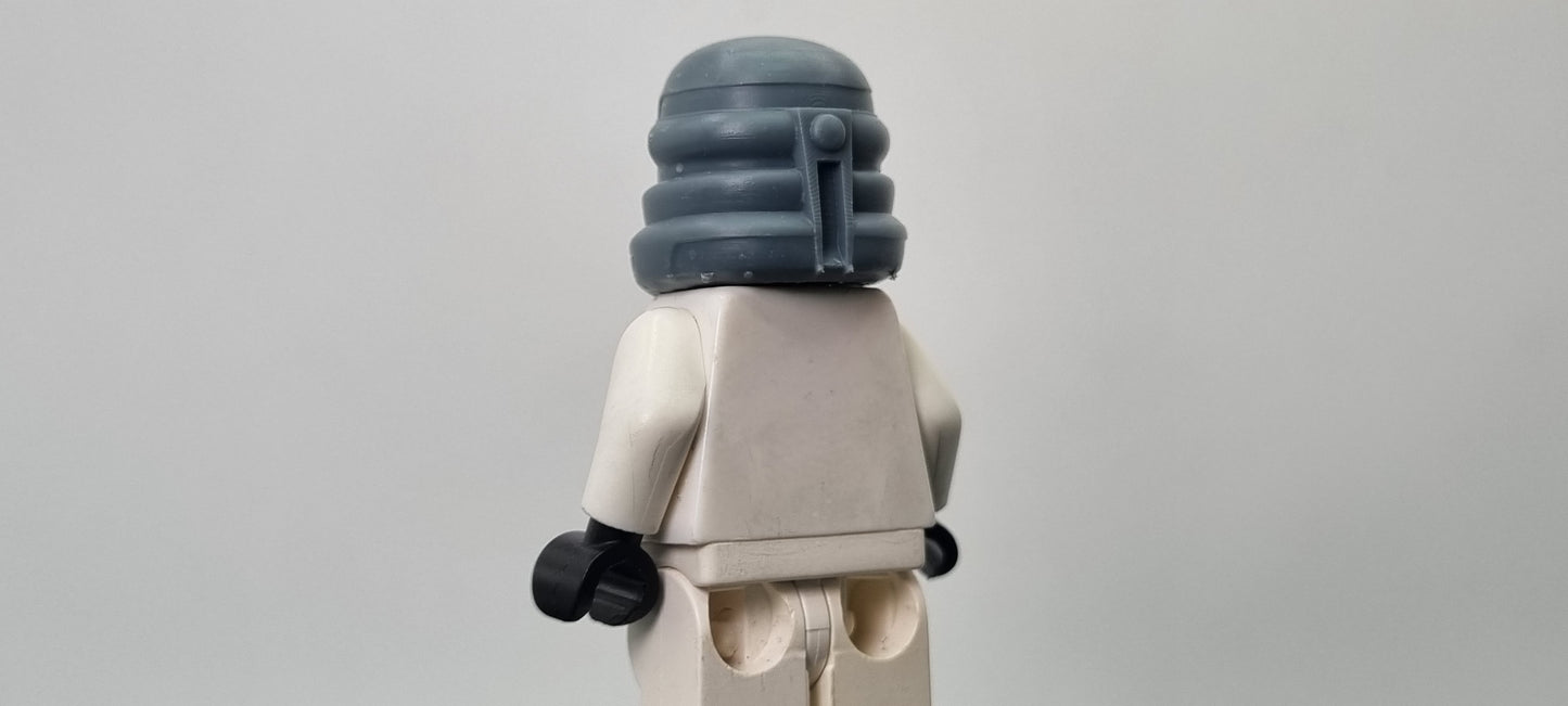 Building toy custom 3D printed galaxy wars air trooper helmet! Printed in high resolution 12k!