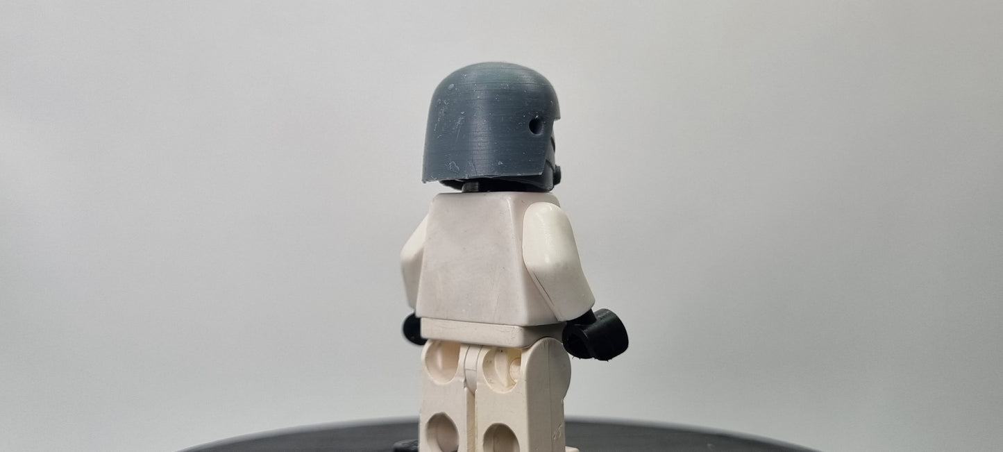 Building toy custom 3D printed galaxy wars snow wolve leader helmet! Printed in high resolution 12k!