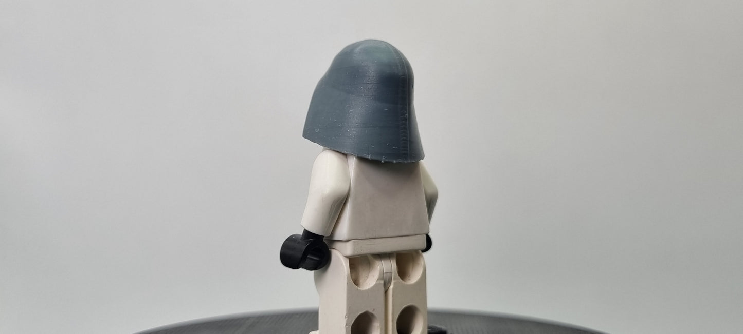 Building toy custom 3D printed galaxy wars the dark lord broken helmet! Printed in high resolution 12k!