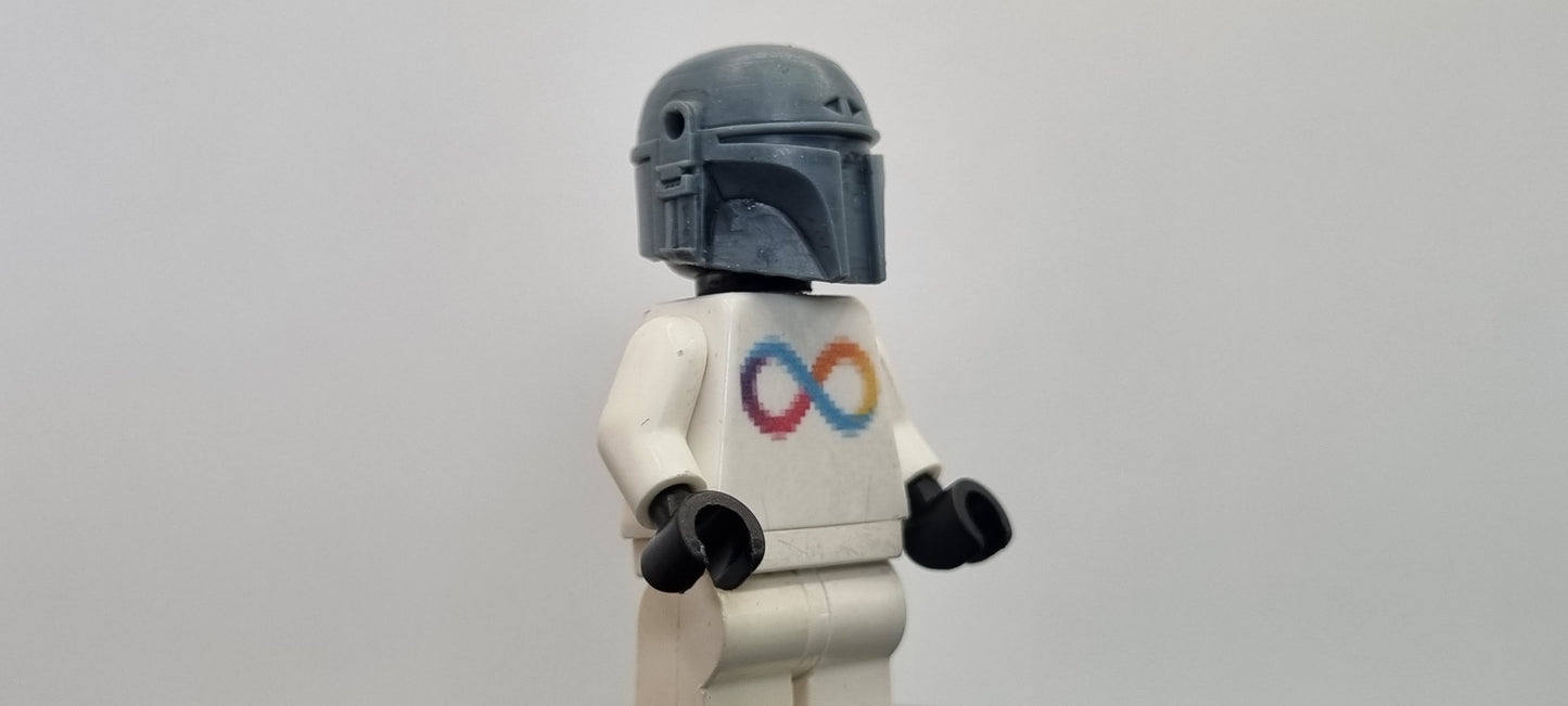 Building toy custom 3D printed galaxy wars dented bucket! Printed in high resolution 12k!