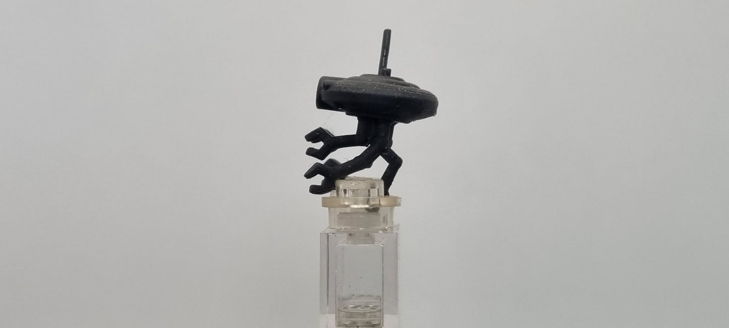 Building toy custom 3D printed galaxy wars tiny droid