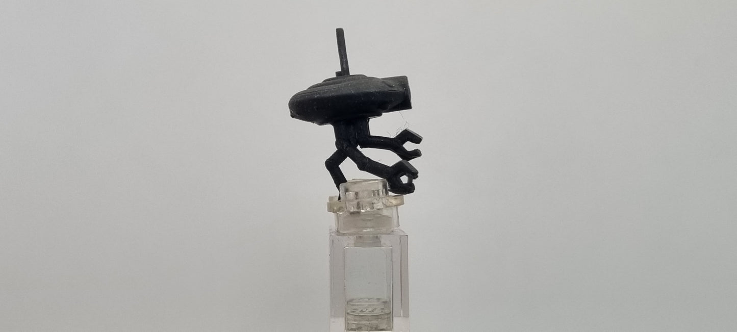 Building toy custom 3D printed galaxy wars tiny droid