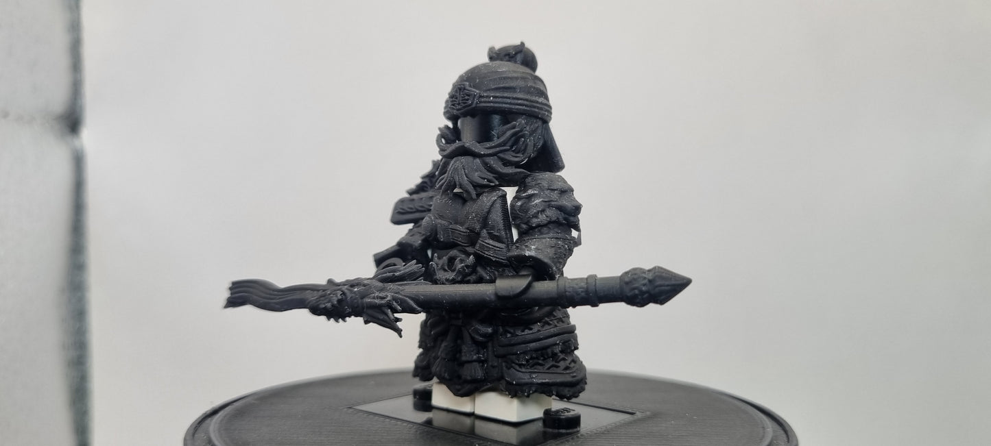 Building toy custom 3D printed Chinese warrior 2
