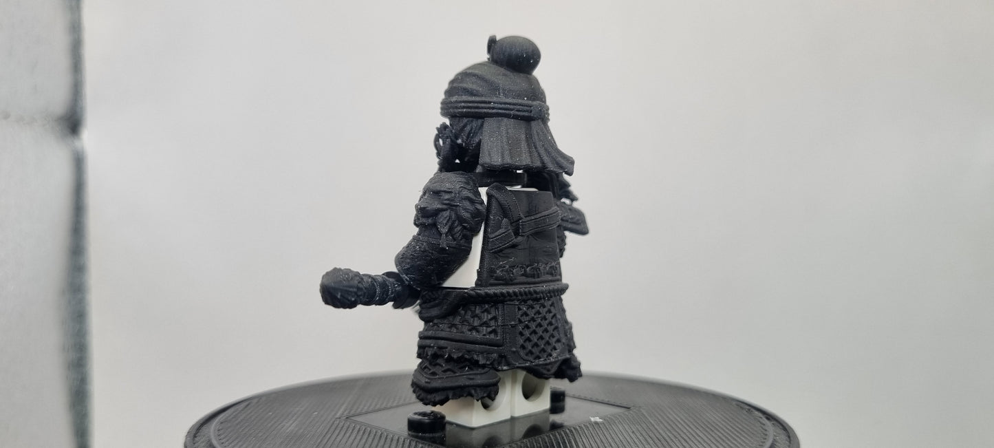 Building toy custom 3D printed Chinese warrior 2